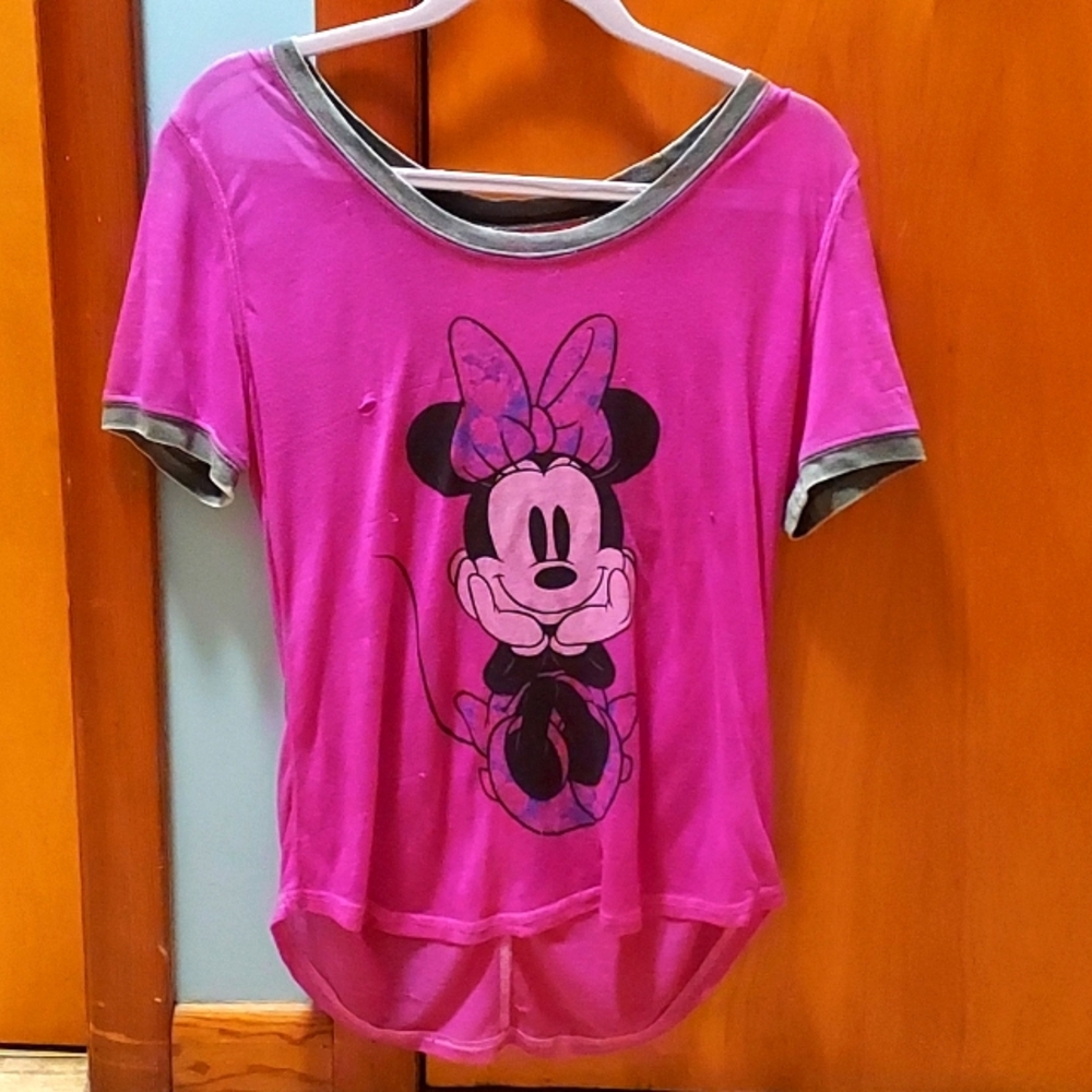 Purple Minnie Mouse See-through T-Shirt